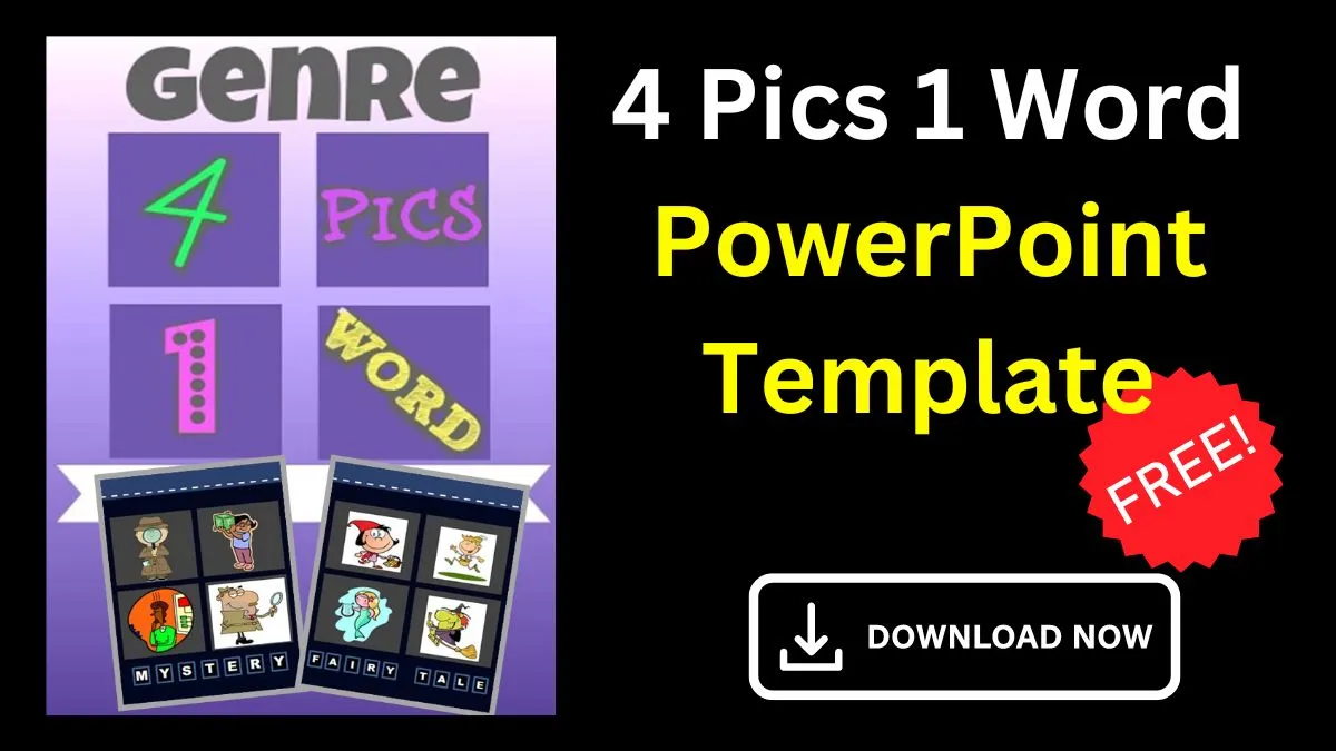 4 Pics 1 Word PowerPoint Game Template Download Here 