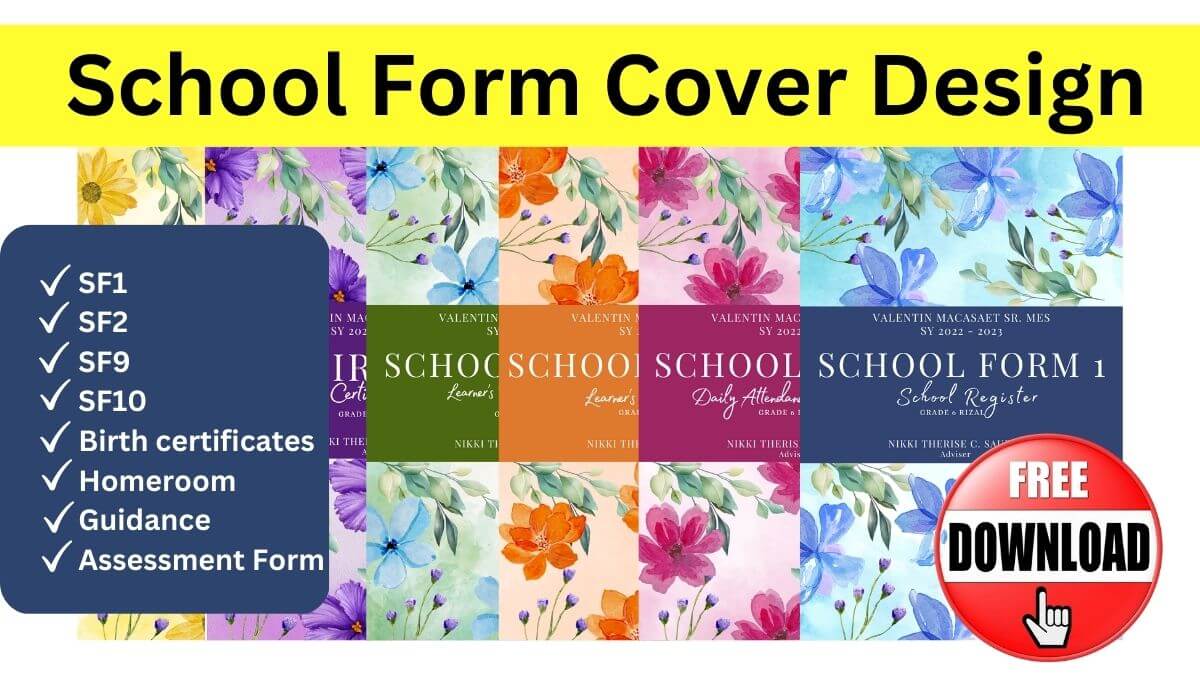 School Forms Cover Design Download here!