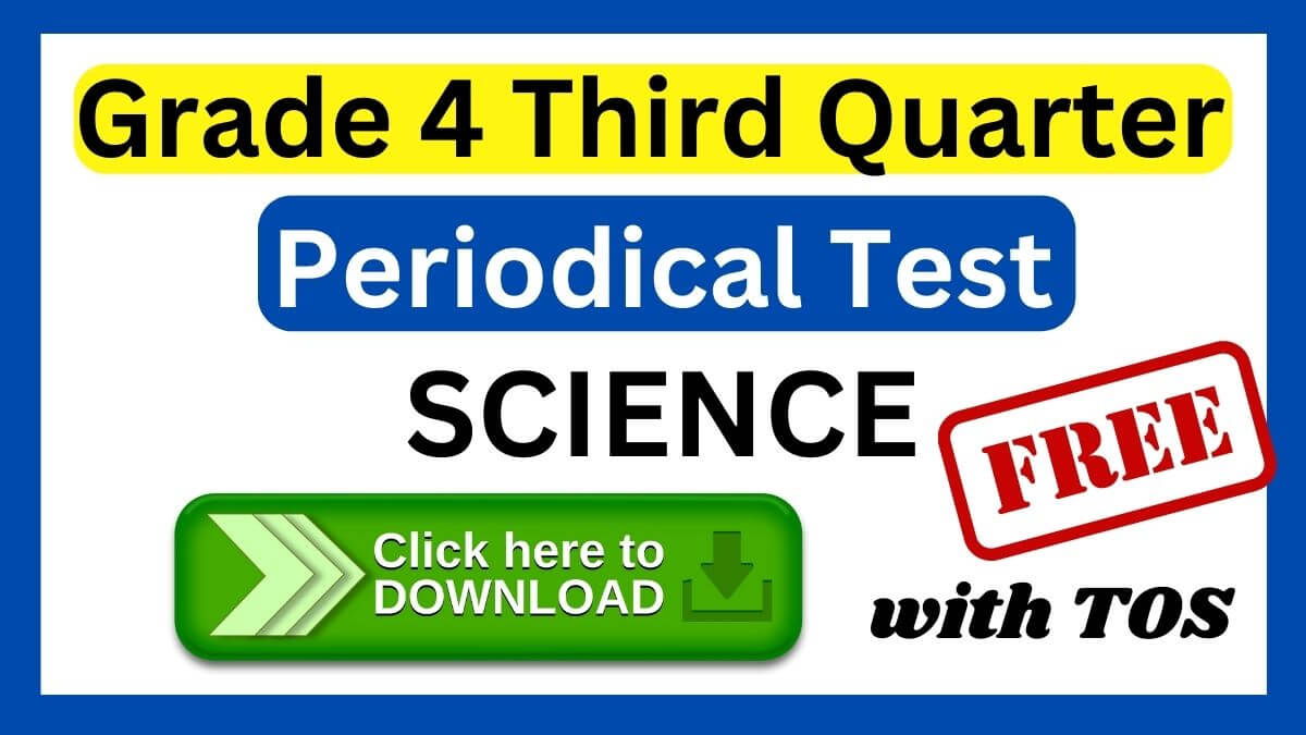 Periodical Test Quarter 3 Grade 4 Ap With Tos Download Here