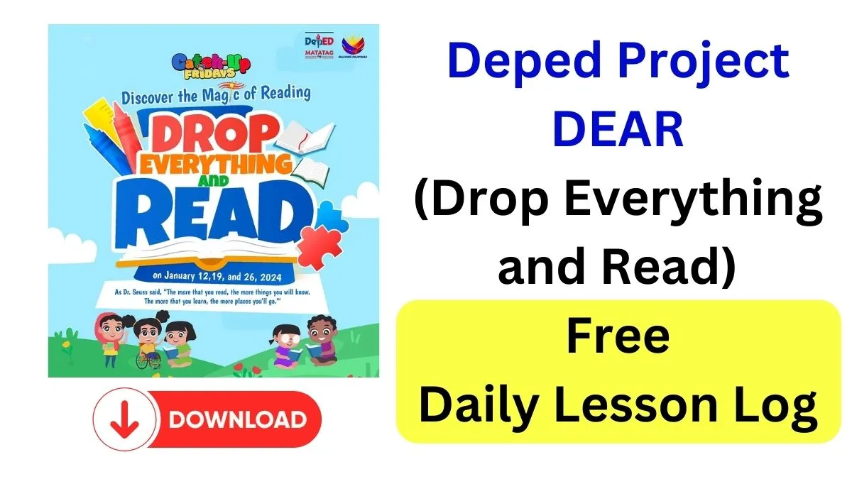 Deped Project DEAR Free Daily Lesson Log | Download here free!