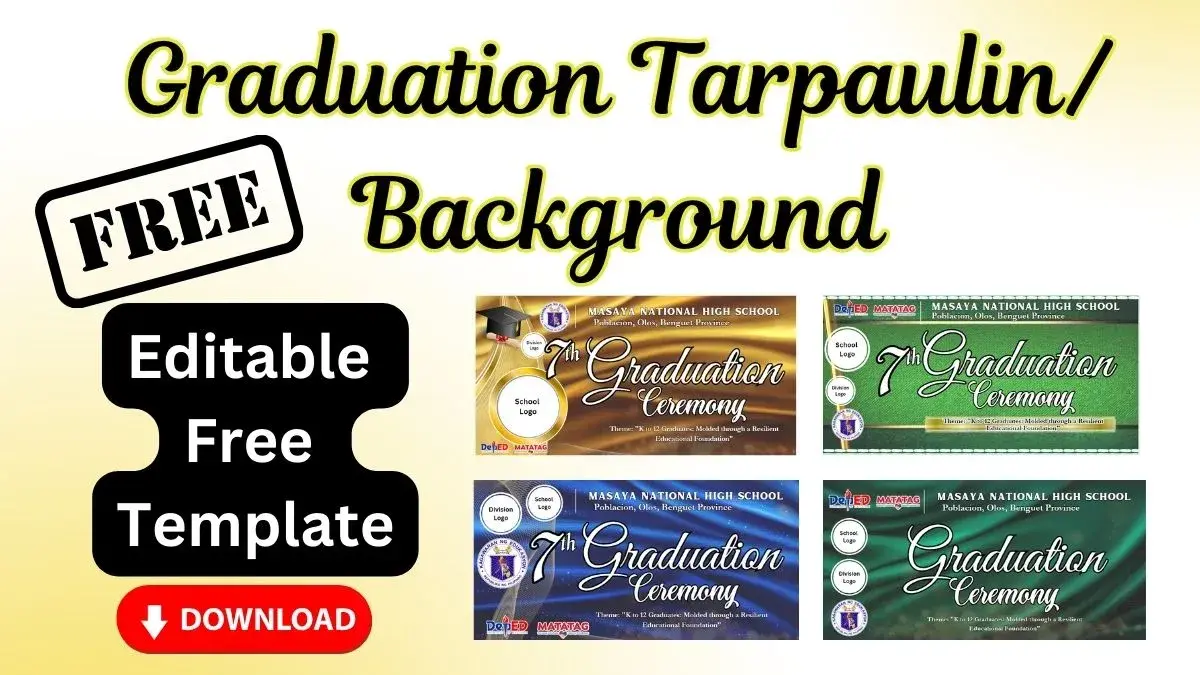 Graduation Tarpaulin Free Template | Download here!