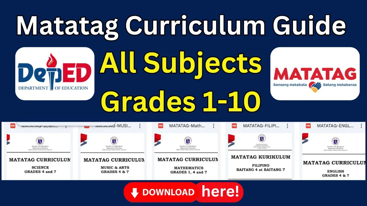 Matatag Curriculum Guide (Complete All Subjects) | Download here!